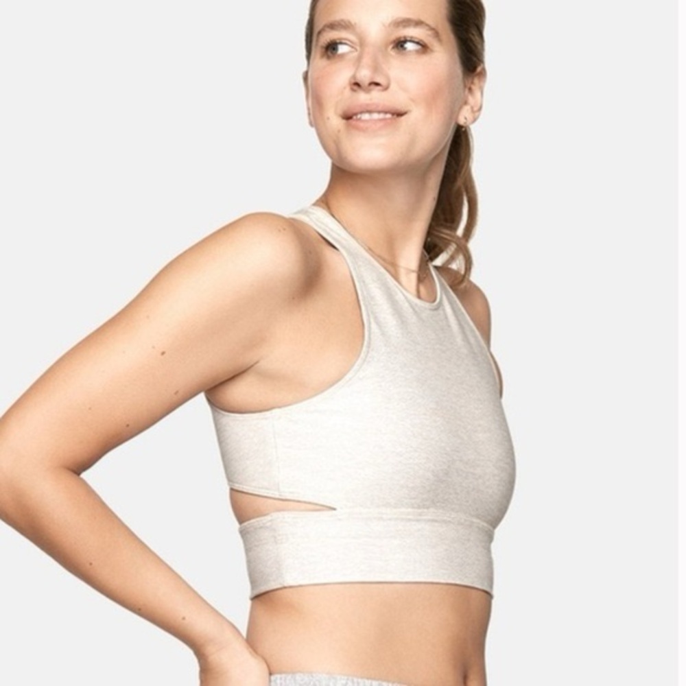OG OV Slashback Crop Top in Oatmeal